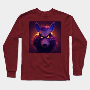 Wolf Cartoon Long Sleeve T-Shirt